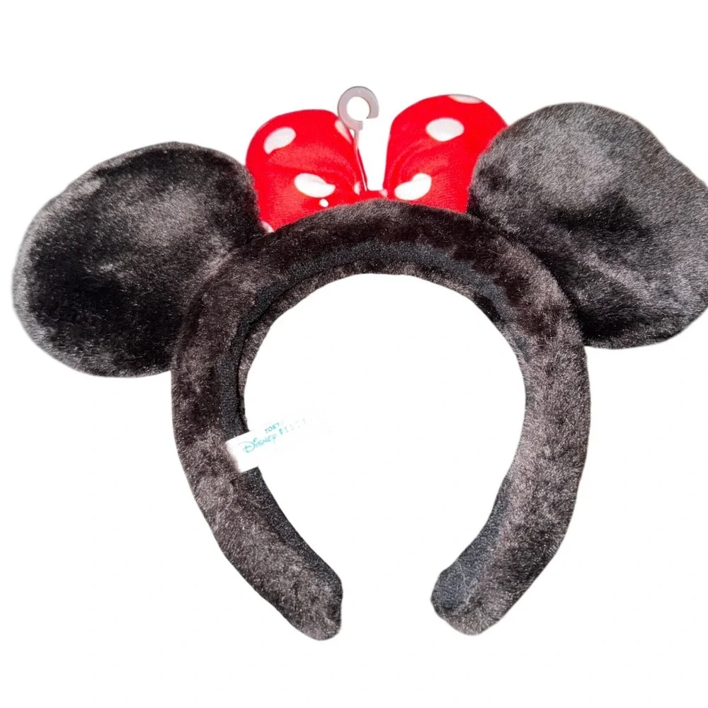 Disney Minnie Mouse Ears Headband Kids Black‎ Red Tokyo Disney Resort Polka Dot